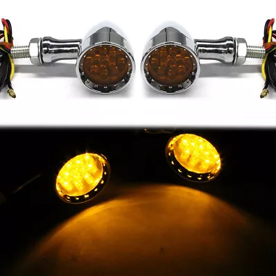 $23.11 • Buy 2X Motorcycle LED Bullet Turn Signal Light For Yamaha V Star 650 XVS650A Classic