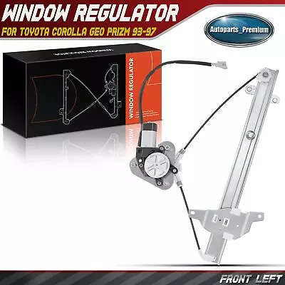 Power Window Regulator W/Motor For Geo Prizm Toyota Corolla 1993-1997 Front Left • $37.49