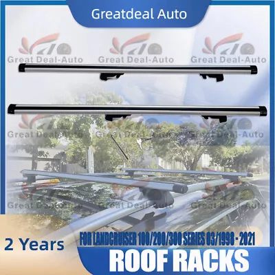 2xSilver CROSS BAR ROOF RACK For FORD RANGER Wildtrak 2012 - 2022 Fit Raise Rail • $130