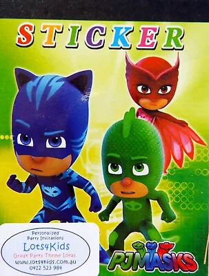 Pj Masks Small Sticker Booklet Party Loot Favour Bag Fillers Party Supplies • $4.50