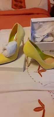 Miss Selfridge Womens Shoes Heels Size 3 Yellow • £15