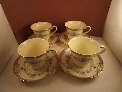 Vintage Minton Fine Bone China England Avonlea Set Of 4 Tea Cups & Saucers B • $74.77