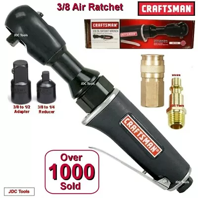 CRAFTSMAN 3/8 Inch Drive Air Ratchet Wrench W Adapters  3 Tools In 1  (919932) • $79.95