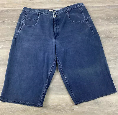 Vintage Guess Jeans Pascal Shorts Men's 40 Frayed Leg Baggy 90’s Hip Hop  - USA • $29.99