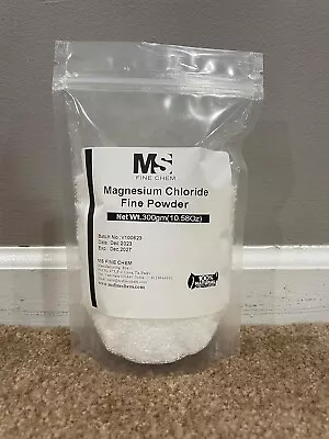 Cloruro De Magnesio 100% PURE Magnesium Chloride 300g Over 600 Servings 0.66 LBS • $12.99