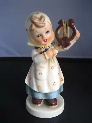 Vintage Japanese Hand Painted Porcelain Girl Figurine (14.3 Cm X 7.5 Cm) • $17.99