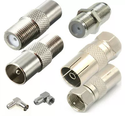 $3.95 • Buy F-Type Male To PAL Female Socket TV Antenna Cable Connector Angle RG6 Adapter OZ