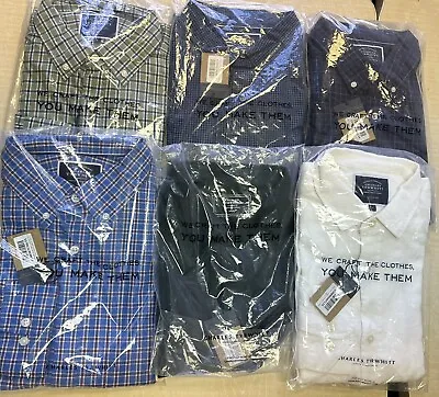 LOT Of 6 Charles Tyrwhitt Classic Fit Short & Long Sleeve Shirts NEW Size Large • $129.99