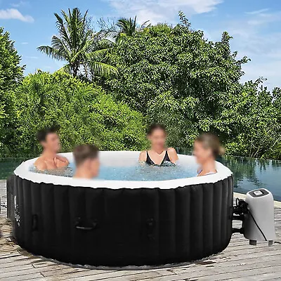 £289.99 • Buy Aquarius 4-6 Person Inflatable Bubble Round Hot Tub Spa Outdoor With Cover