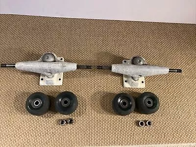 Vintage Rare Set Of 2 Krux 7.5”  Skateboarding Trucks W/Wheels Bearings • $59.50