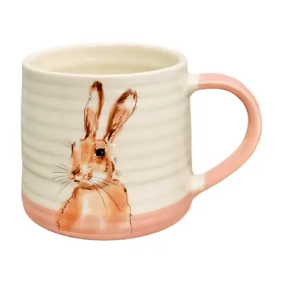 Pink Cream Rabbit Mug Cute Bunny Coffee Tea Easter Cup Mothers Day Gift • £7.99