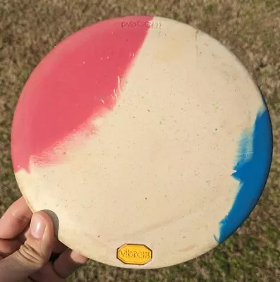 Used ASCENT Vibram Disc Golf 172g M Rubber OOP Medium Red White And Blue • $65