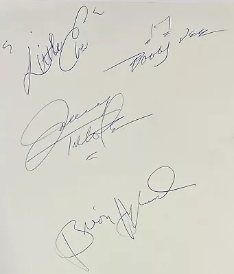 Bobby Vee Bryan Hyland Johnny Tillotson Little Eva Signed Autograph Sheet • $124.51