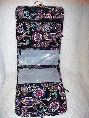 Vera Bradley Hanging Jewelry Makeup Toiletry Organizer Bandana Swirl Paisley Bag • $16.98