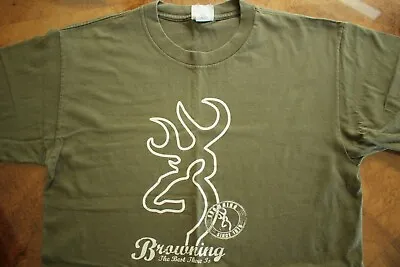 Usmc Us Marine Corps Athletic Pt Browning F/a Short Sleeve O.d. Green T-shirt Lg • $14.99