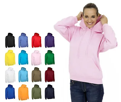 Ladies & Girls Hooded Sweatshirt Size 8 To 30 - HOODIE CASUAL SPORT LEISURE WORK • £15.95