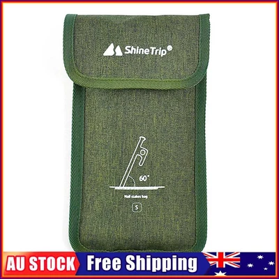 $8.80 • Buy Outdoor Camping Tent Pegs Nails Bag Hammer Wind Rope Storage Pouch (20cm)