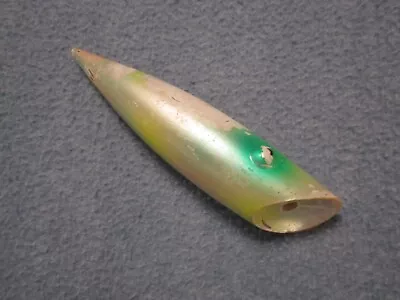 Vintage Unmarked 5 1/2  Salmon Plug Fishing Lure Well Used. • $2.99