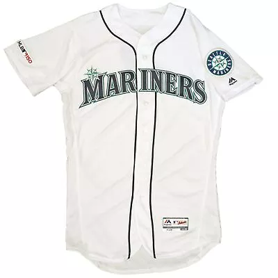 Mens MLB Seattle Mariners Authentic On Field Flex Base Jersey - Home White • $99.99