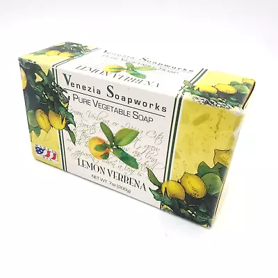 VENEZIA SOAPWORKS PURE VEGETABLE SOAP LEMON VERBENA 7oz. - NEW IN BOX! • $9.31