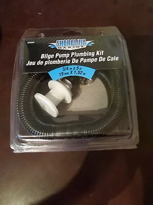 Shoreline Marine Bilge Pump Plumbing Kit With 3/4 Inch X 5 Feet Hose 100% + Fb • $19.99