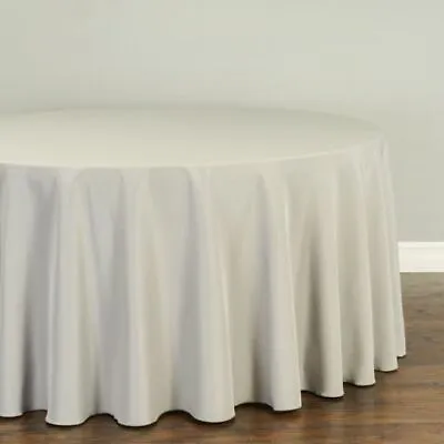 1 Or 10 LinenTablecloth 132 In. Round Poly Wedding Banquet Tablecloths 28 Colors • $116.25