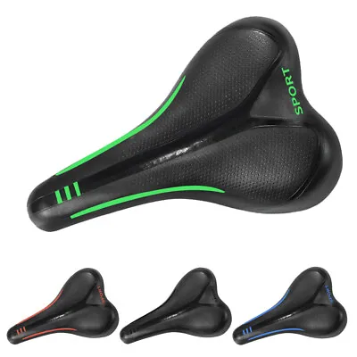 Bicycle Saddle Road MTB Mountain Bike Soft Comfort Cycling Seat Air Cushion Pad • $11.59