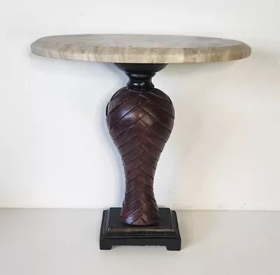 Custom Marble Top Oval Pedestal Plant Stand • $34.95