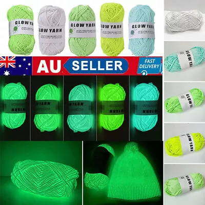 $6.79 • Buy 5 Rolls Glow In The Dark Yarn DIY Glow Yarn Craft Yarn Scrubby Yarn Sewing Tool