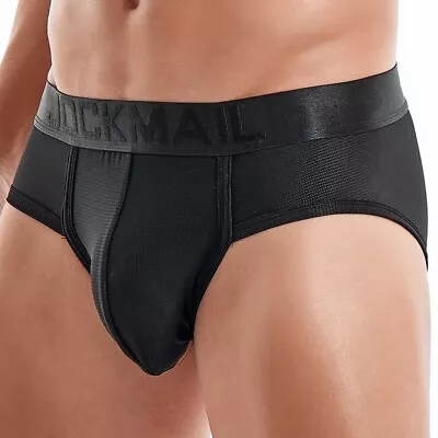 JOCKMAIL Men's Underwear Sexy Big Pouch Bikini Mesh Briefs Panties Underpants • $9.99