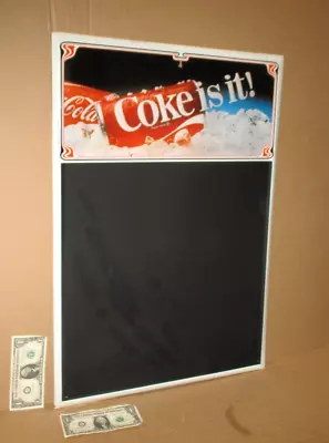 COCA-COLA - VINTAGE COKE Menu Chalk Blackboard Gas & Restaurant OLD SIGN Date82 • $89.99