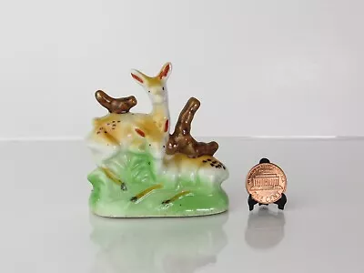 Vintage Miniature Ceramic Deer Figurine Made In Occupied Japan • $8.99