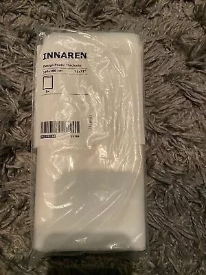 IKEA INNAREN PEVA Shower Curtain White On White Circles 71 X 71  180x180cm (NEW) • £10