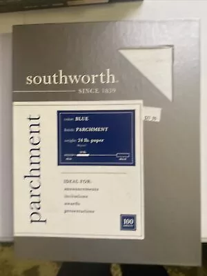 Southworth  Textures Parchment Paper  8.5 X 11  Blue 100 Sheets P964CK (LOC S13) • $15