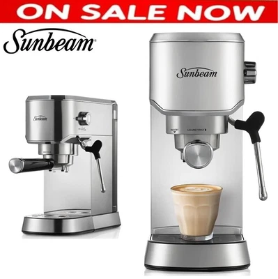 $264 • Buy Sunbeam Coffee Espresso Machine Compact Barista Electric Grinder Milk Frother