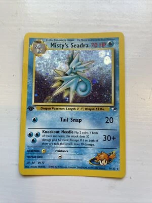 $3 • Buy Pokémon TCG Misty's Seadra Gym Heroes 9/132 Holo 1st Edition Holo Rare LP