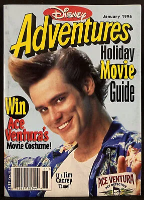 $11.99 • Buy Disney Adventures Magazine January 1996 Jim Carrey Ace Ventura