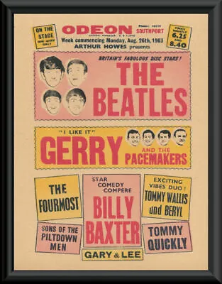$20 • Buy Beatles 1963 UK Concert Poster Reprint On Original 1960s Paper *248