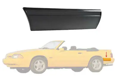 1987-1993 Ford Mustang LX Rear Of Quarter Body Bumper Molding Moulding - LH • $36.79