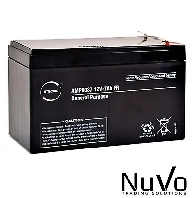 NX NP7-12 - 12 Volt 7 Amp Hour / 12V 7Ah Battery • £14.95