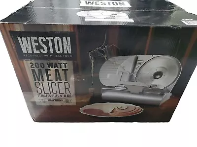 Weston 61-0901-W  200 Watt Meat Slicer With Stainless Steel 9  Blade • $84.95