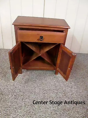54834 Cabinet With Drawer And Wine Rack Liquor   Bar Stand  Nightstand  • $195
