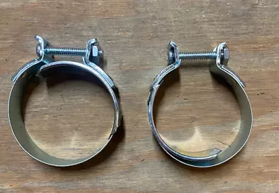 27063-57 NEW Stainless Steel Intake Manifold Clamps Harley 1955-1977 Vintage (35 • $25