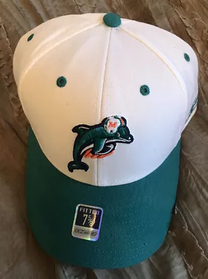 MIAMI DOLPHINS Football VINTAGE Hat REEBOK Size 7 5/8 Cap NFL New FREE SHIPPING • $28.04