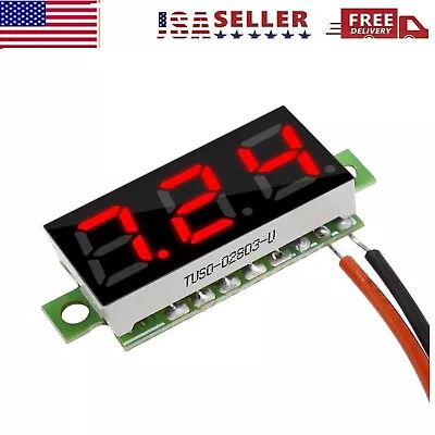 Mini LED Display Digital Voltmeter Panel Volt Voltage Meter Tester Reverse • $8.99