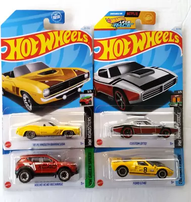 2024 Hot Wheels Kroger Exclusive All Four - VolvoGT40Otto And Cuda • $25.99
