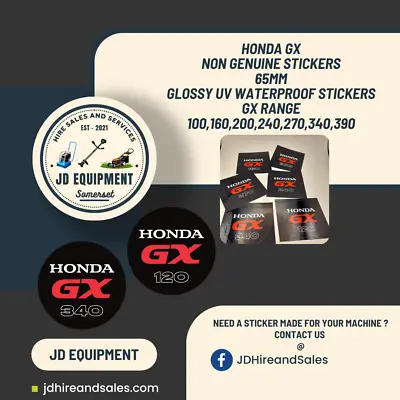 Honda GX Engine Stickers For GX100GX120GX160GX200GX240GX270GX340GX390 • £4.20