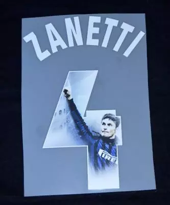 Inter Milan Gallery Print Zanetti Football Shirt Name/Name Set Kit Home Serie A • £8.99