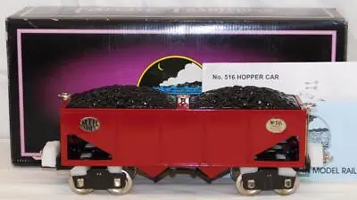 MTH 10-1100 Standard Gauge Tinplate Traditions Lionel 516 Red Hopper Nickel Trim • $169.95