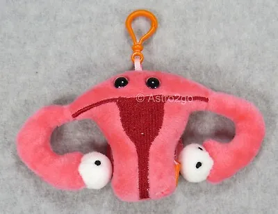 GIANT MICROBES-UTERUS KEY CHAIN-Stuffed Plush Womb Egg Ovary Fallopian Female • $12.95